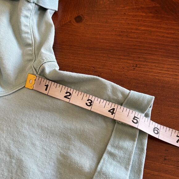 Royalty Gray Print Linen Blend Shorts Woman Size Small Tie Dye Cuffs Festival - Picture 8 of 8